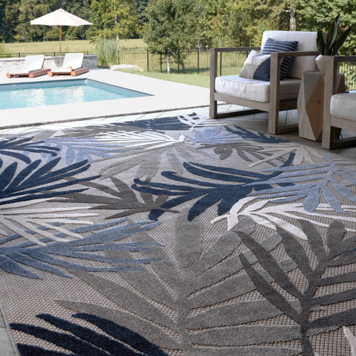 Wayfair Blue Rectangle Outdoor Rugs You'll Love in 2023